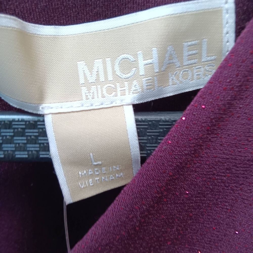 Michael Kors Sleeveless Jumpsuit in Burgundy Sz L - Picture 10 of 10